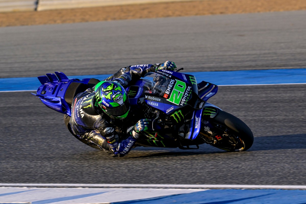 Yamaha MotoGP bike in 2025 season testing